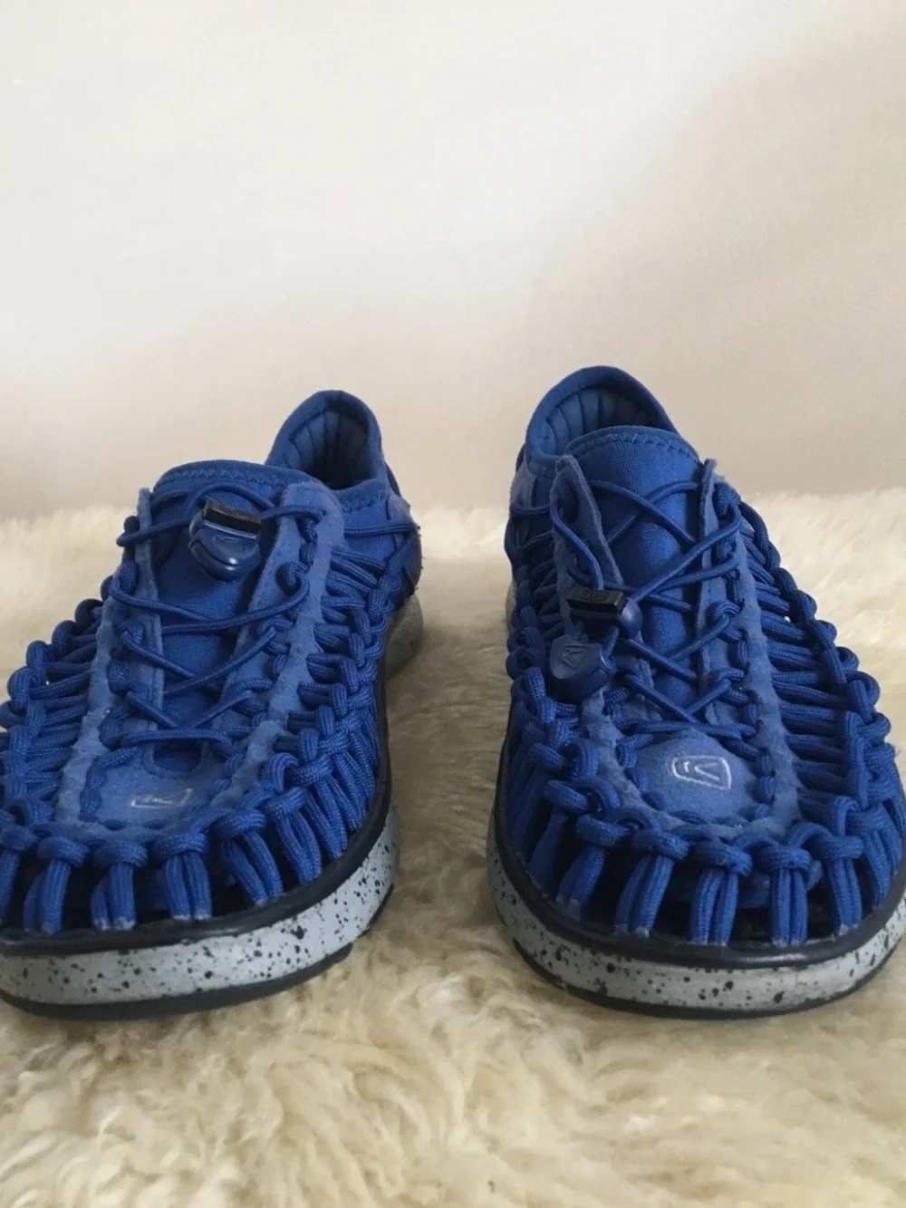 Keen youth Royal Blue Woven Slip-On Sandals water adjustable shoes sz 1